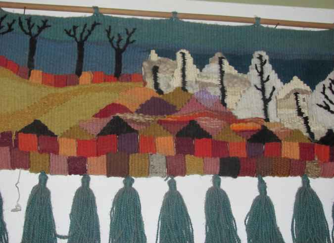 large image of art item: decor – rug trees
