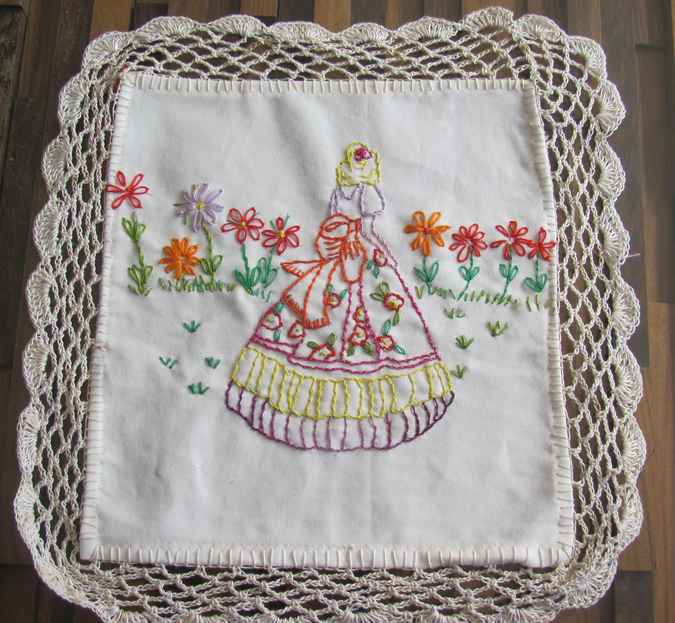 large image of art item: decor – needlework woman