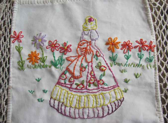 large image of art item: decor – needlework woman