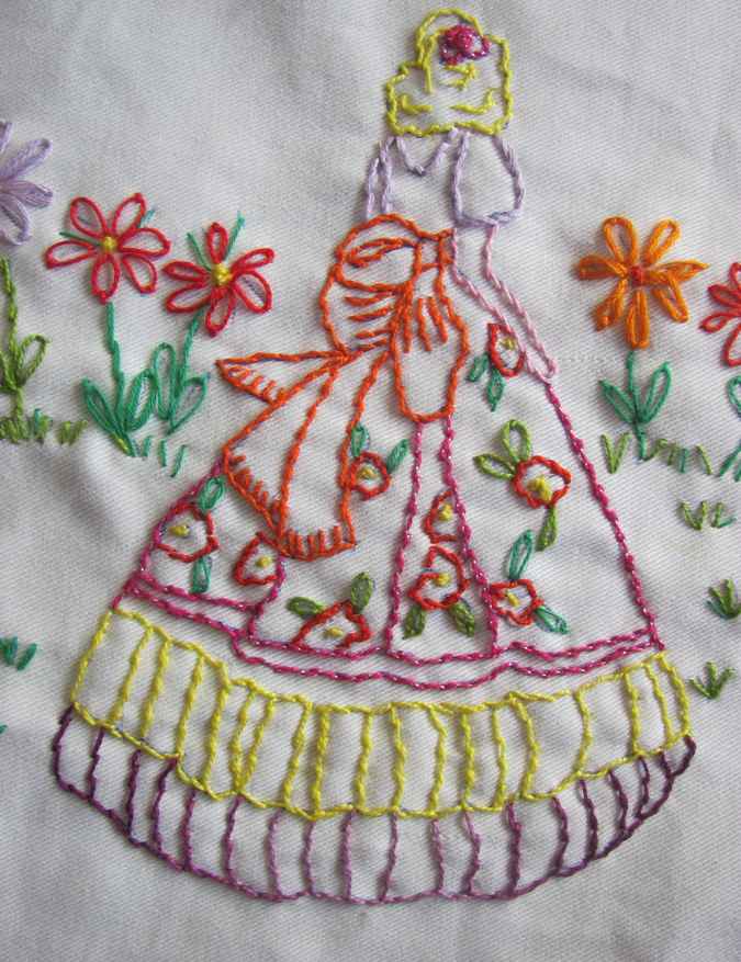 large image of art item: decor – needlework woman