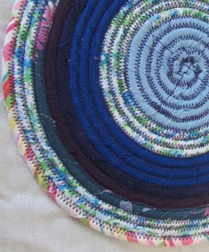 large image of art item: decor – potholder blue cyan