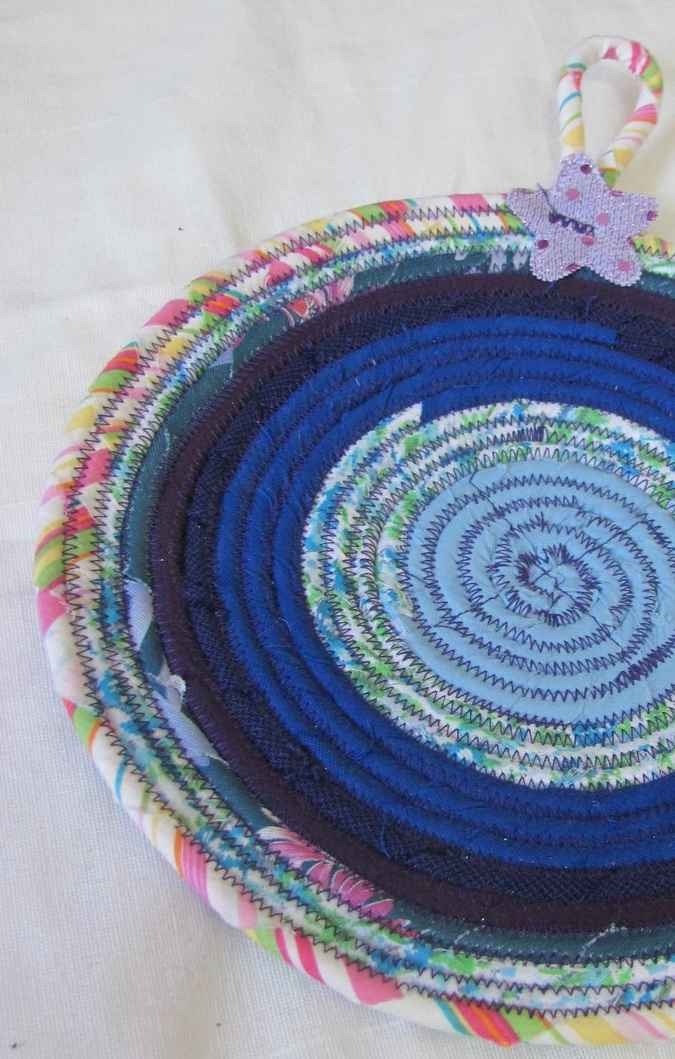 large image of art item: decor – potholder blue cyan