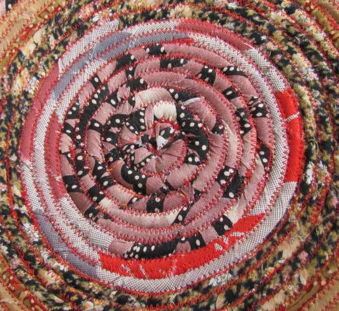 large image of art item: decor – potholder butterfly orange pink