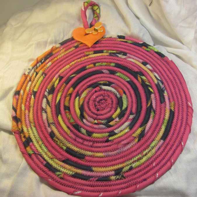 large image of art item: decor – potholder pink