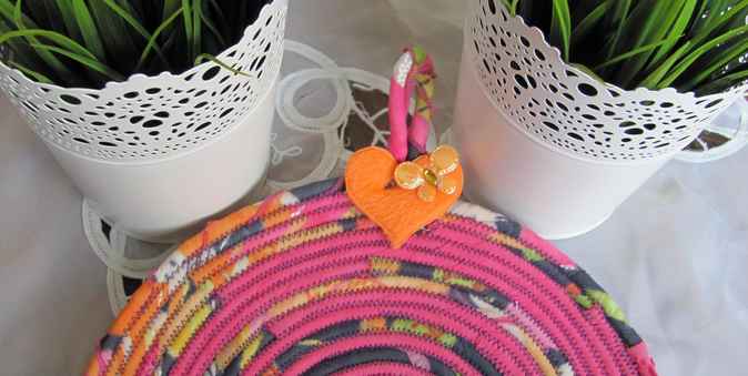 large image of art item: decor – potholder pink