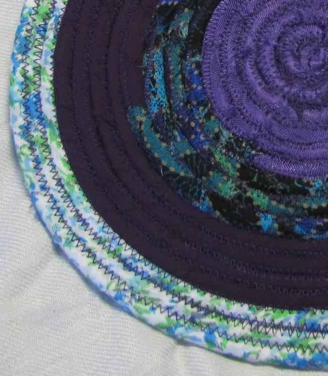 large image of art item: decor – potholder purple with violet flower