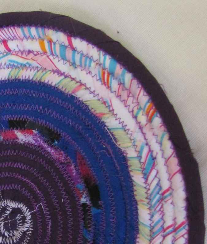 large image of art item: decor – potholder strawberry purple pink