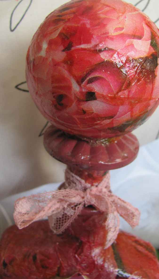 large image of art item: decor – flask hamsa red