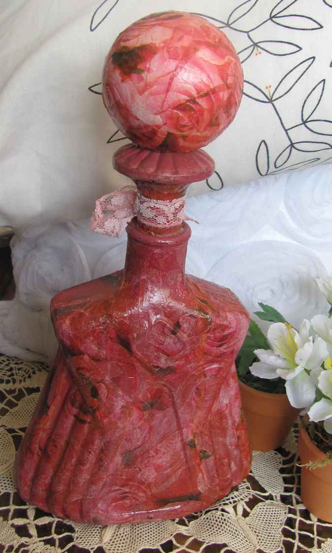 large image of art item: decor – flask hamsa red