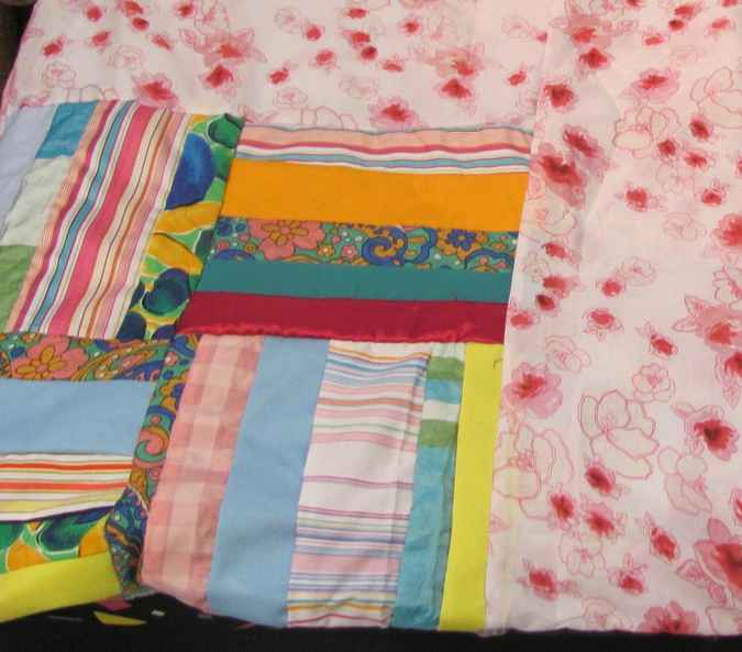 large image of art item: decor – pink quilt blanket