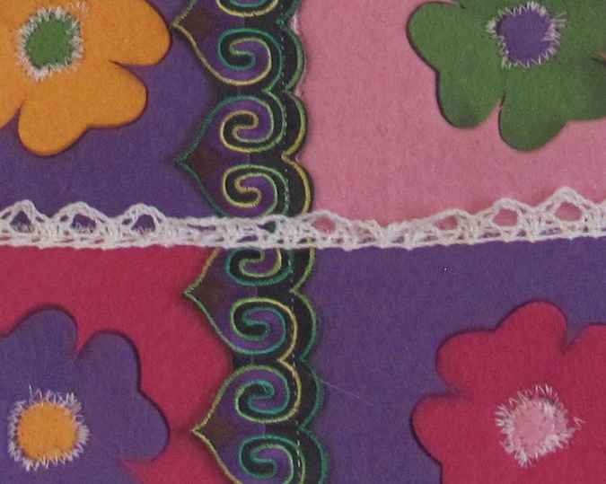large image of art item: decor – hanger flowers colorful