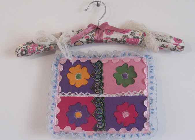 large image of art item: decor – hanger flowers colorful