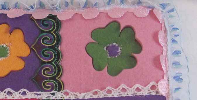 large image of art item: decor – hanger flowers colorful