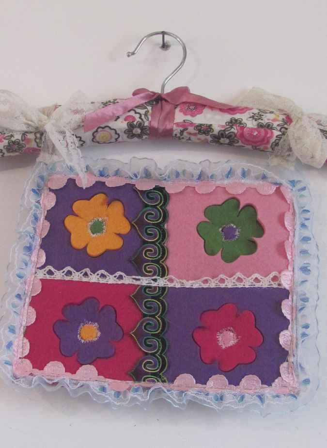 large image of art item: decor – hanger flowers colorful