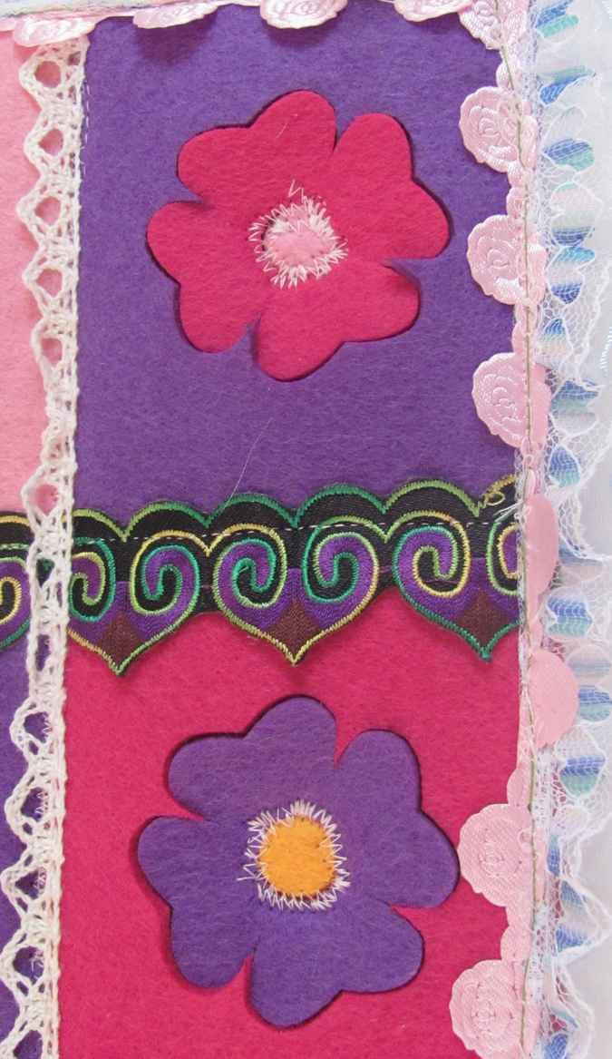 large image of art item: decor – hanger flowers colorful
