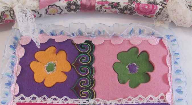 large image of art item: decor – hanger flowers colorful