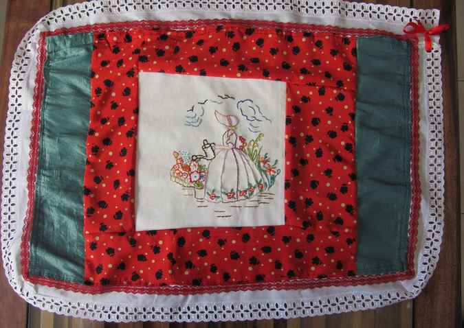 large image of art item: decor – quilt needlework woman