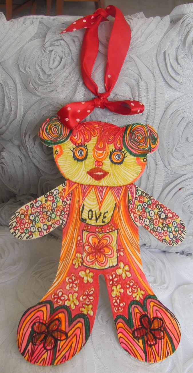 large image of art item: decor – teddy bear wooden