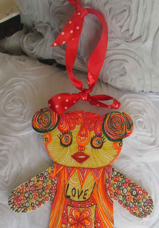 large image of art item: decor – teddy bear wooden