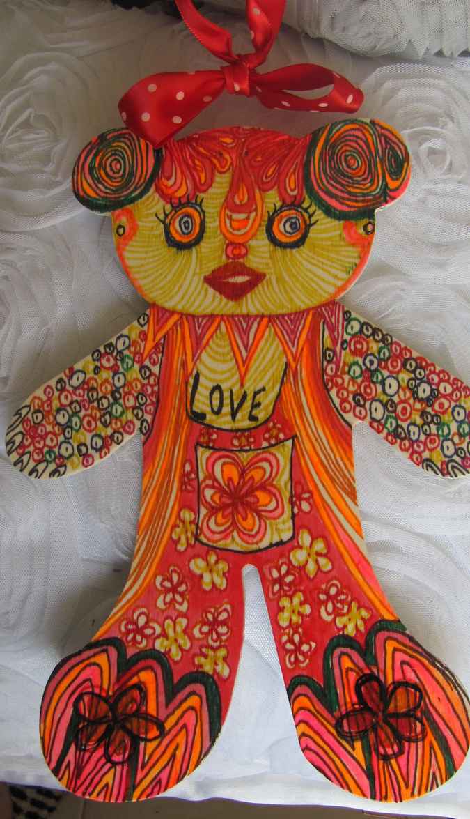 large image of art item: decor – teddy bear wooden