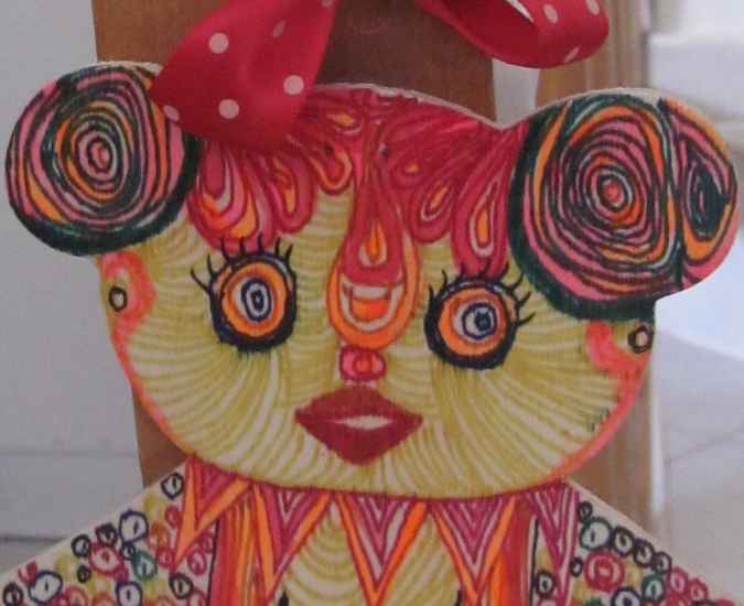 large image of art item: decor – teddy bear wooden